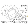 Bmw X3 E83 Liftgate Žemutinės Plokštės Trimas Originalus 51133400393