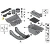 Bmw X3 F25 06 2009 08 2017 Gumos įdėklas Taurės laikiklis Originalus 51169200879
