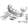 BMW X3 F25 Grillas Vidurinis Žemutinis Originalus 51118048097