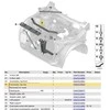BMW X3 F25 X4 F26 Jungtis Viršutinė Galinė Dalis Originalus 51647210502