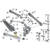 BMW X3 F25 X4 F26 Žiedinė Šarnyras Originalus 33326790493