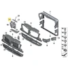 BMW X3 G01 X4 G02 Aukštutinis Dešinysis Pagalbinis Radiatoriaus Skaitiklis Originalus 51647400116