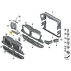 BMW X3 G01 X4 G02 Radiator Ausiliarios Apatinis Dešinysis Originalus 51647400118