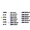 BMW X4 G02 Juodai Dažytos Raidės 03 2017 12 2019 Originalus 51142472834