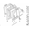 BMW X5 E70 Kairio Galinio Durų Apdaila Juoda Originali 51137158535