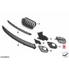 Bmw X5 E70 Lci Priekinis Stiklinis Grotelis Kairys Originalus 51118055269