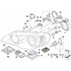 Bmw X5 E70 Stovėjų Žibintų Atramos Rinkinys Originalus 63127192578