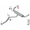 Bmw X5 F15 X6 F16 Endrohrblende Alu Look Originalus 18307633312