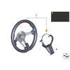 BMW X5 F15 X6 F16 Vairo Rato Dėklas Alcantara Carbon Originalus 32302345204