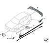 Bmw X5 G05 Folierung Frozen Juodas links Originalus 51142456383