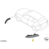 BMW X5 G05 Galinis Kairysis Bumperio Atspindiklis Originalus 63147442269