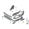 BMW X5 G05 X7 G07 Galinio Kairio Sėdymo Rėlės Dėklas Originalus 52106998049