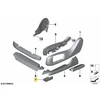 BMW X5 M X6 F15 F16 F85 F86 Priekinis Dešinysis Apdailos Sėdynės Bėgelis 52107324972