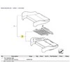 BMW X5 X6 priekinės keleivio sėdynės dešinės pusės jutiklio kilimėlis 52107247502 originalus