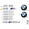 Bmw X6 E71 07 14 Raidės Originalus 51147206122