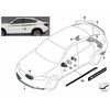 Bmw X6 F16 Aerodynamikpaket Heck Flap lin 2014 Originalus 51192357207