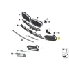 BMW X6 F16 Dešinės Pusės Uždarytas Grillis Originalus 51117319778