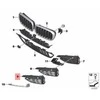 BMW X6 F16 M50dX 2013-2019 Dešinės Pusės Uždarytas Grillis Originalus 51118069326