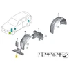 BMW X7 G07 Kairysis Apatinis Ratai Dėžės Gaubtas Originalus 51757453929