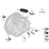 BMW Xenon priekinių žibintų dangtelio sandariklis Originalus 63117489213
