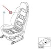 BMW Z3 E36 Heizelement Lehne 1994 2002 Originalus 64118407616
