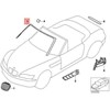 Bmw Z3 E36 Kairys Blende Windlauf Originalus 51168398505