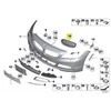 BMW Z4 E89 (2008-2016) Priekinis bamperis O/S Dešinės pusės grotelės Originalus 7181548