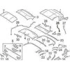 BMW Z4 Roadster E89 Z4 18i 20i Mikrojungiklio stogo korpusas dešinėje 54377227398 Originalus