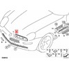 BMW Z8 priekinių išorinių grotelių apdailos žiedas dešinysis originalus 51138268232