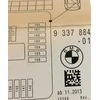 BMW Žemėlapis Saugiklių Grupavimas F20 F21 F22 F30 F80 M3 Originalus 61149389074