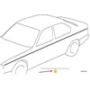 Bmw Zierstreifen E21 E30 E36 E12 E28 E34 E24 E23 E32 E31 Originalus 51141933217