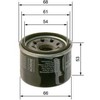 Bosch Alyvos Filtras MITSUBISHI Pajero Shogun SMART Fortwo II 451 MF 195 A2C59511703 000 010 9 030