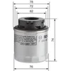 BOSCH alyvos filtras F026407181 03C115403F