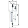Bosch Kuro filtras AUDI A3 A6 SEAT Ibiza Leon SKODA Fabia Octavia 1.2 1.4 1.6 1595 1598 3.2 V6 6Q0 121 401 6Q0 121 402