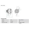 BOSCH generatoriaus 0986038740 028903119F