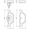 BOSCH Kawe neapibrėžtas stabdžių trinkelių rinkinys 0986424484 34211158562