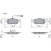 Bosch Keraminės Stabdžių Plokštės Komplektas Fiat 500 500 C Punto Punto Evo 71743868 71743867