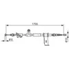 BOSCH rankinio stabdžio trosas 1987477111 50505371