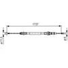 BOSCH rankinio stabdžio trosas 1987477261 1J0609721AQ