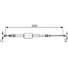 BOSCH rankinio stabdžio trosas 1987477787 1J0609721AQ