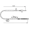BOSCH rankinio stabdžio trosas 1987477951 1J0609721AQ