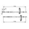 BOSCH rankinio stabdžio trosas "Ford Focus" 1987477933 1J0609721AQ