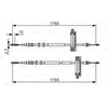 BOSCH rankinio stabdžio trosas "Ford Focus" 1987477933 1J0609721AQ