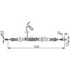 BOSCH rankinio stabdžio trosas "Ford Transit" 1987482277 1J0609721AQ