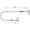 BOSCH rankinio stabdžio trosas Peugeot 206 1987477587 1J0609721AQ