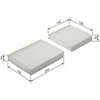 Bosch Salono oro filtras Citroen C3 C4 Cactus DS3 2008 207 208 17201 17201A 17201B 17201C