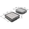 Bosch Salono oro filtras MAYBACH 57 62 MERCEDES BENZ E W210 S210 S W220 C215 A 000 830 00 03 000 830 00 08