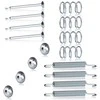 BOSCH stabdžių batelių montavimo rinkinys 1987475240 03013792432