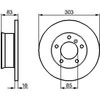 BOSCH stabdžių diskas 0986478189 A4604210012