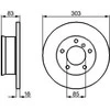 BOSCH stabdžių diskas 0986478189 A4604210012